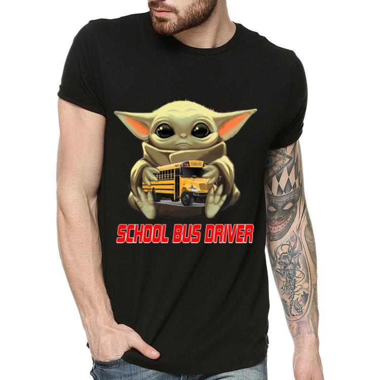 Star Wars Baby Yoda Hug School Bus Driver shirt 4 - Star Wars Baby Yoda Hug School Bus Driver shirt