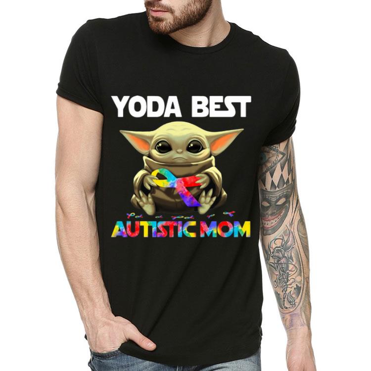 Tie Dye Ribbon Baby Yoda Best Autistic Mom shirt 4 - Tie Dye Ribbon Baby Yoda Best Autistic Mom shirt
