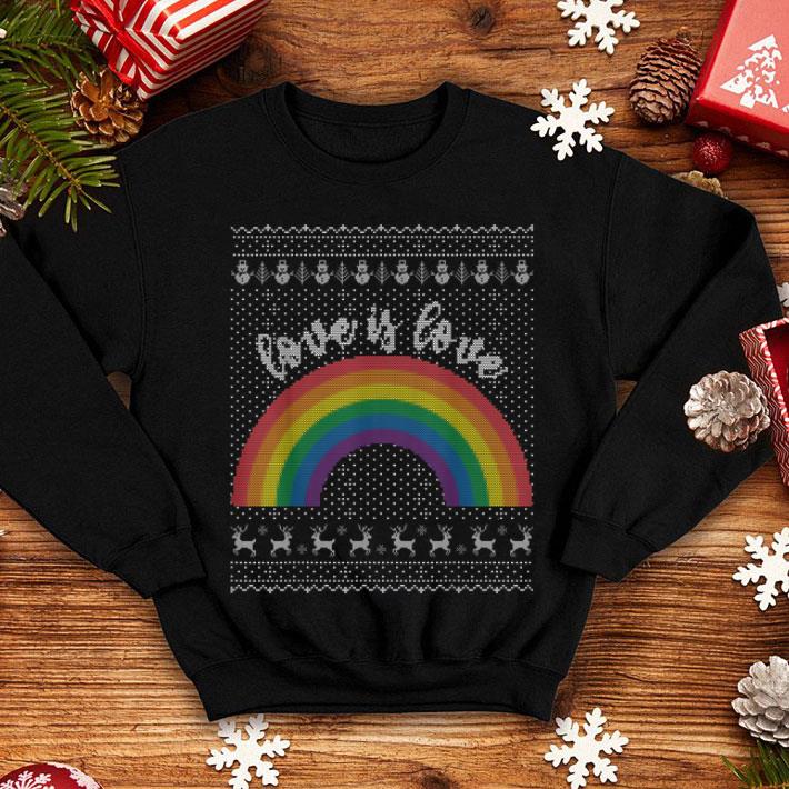 Top Love Is Love - Ugly Christmas Sweater LGBT Gay Pride sweater Top Love Is Love Ugly Christmas Sweater LGBT Gay Pride sweater 4 - Top Love Is Love - Ugly Christmas Sweater LGBT Gay Pride sweater
