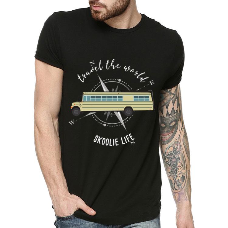 Travel The World Skoolie Life Converted School Bus shirt 4 - Travel The World Skoolie Life Converted School Bus shirt