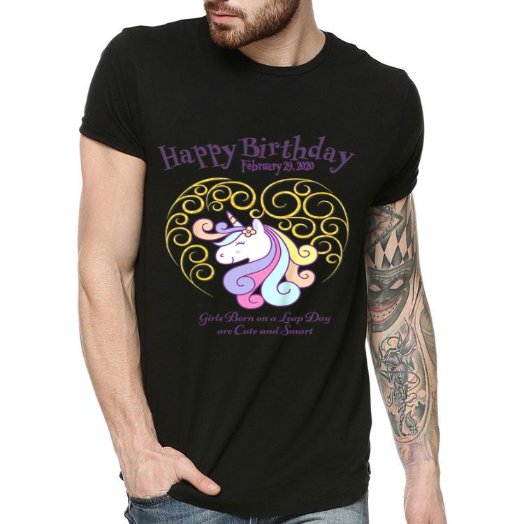 Leap Day Unicorn Girls Born On A Leap Day Are Cute And Smart shirt 4 - Leap Day Unicorn Girls Born On A Leap Day Are Cute And Smart shirt