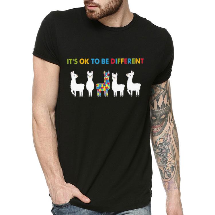 Llama It s Ok To Be Different Autism shirt 4 - Llama It’s Ok To Be Different Autism shirt