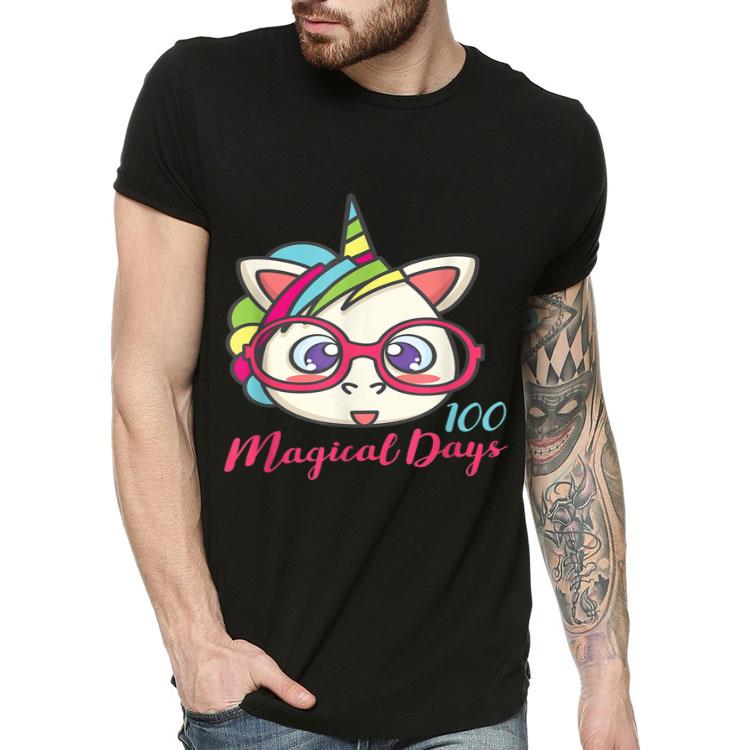 Unicorn 100 Magical Days Of School shirt Unicorn 100 Magical Days Of School shirt 4 - Unicorn 100 Magical Days Of School shirt