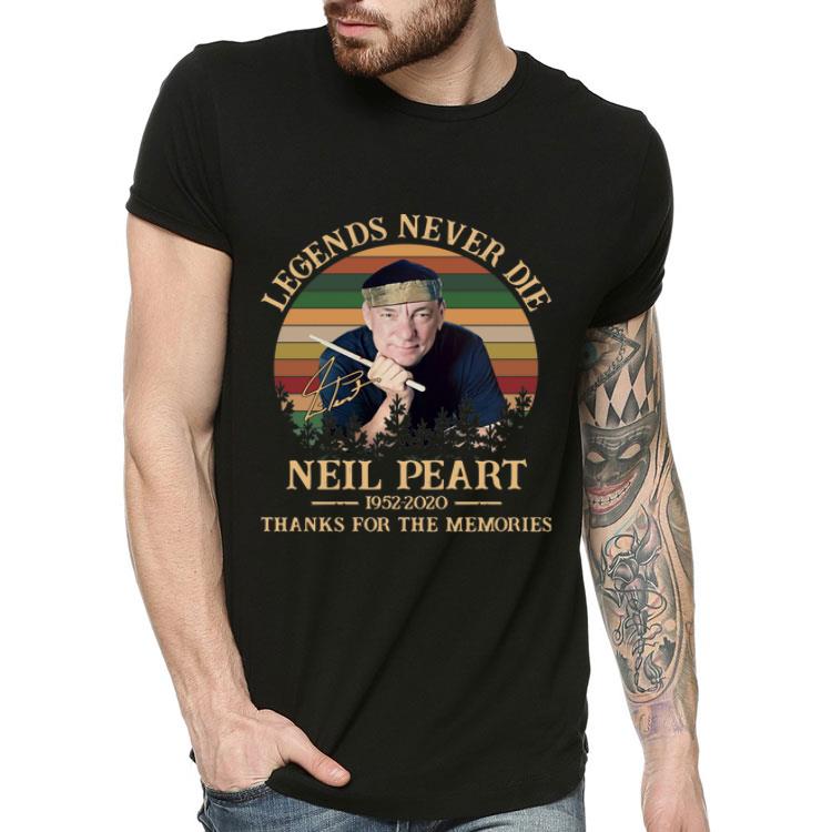 Vintage Neil Peart Legends Never Die Thank You For The Memories shirt 4 - Vintage Neil Peart Legends Never Die Thank You For The Memories shirt