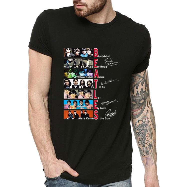 Beatles Blackbird Abbey Road Yellow Submarine Let It Be Signatures shirt Beatles Blackbird Abbey Road Yellow Submarine Let It Be Signatures shirt 4 - Beatles Blackbird Abbey Road Yellow Submarine Let It Be Signatures shirt