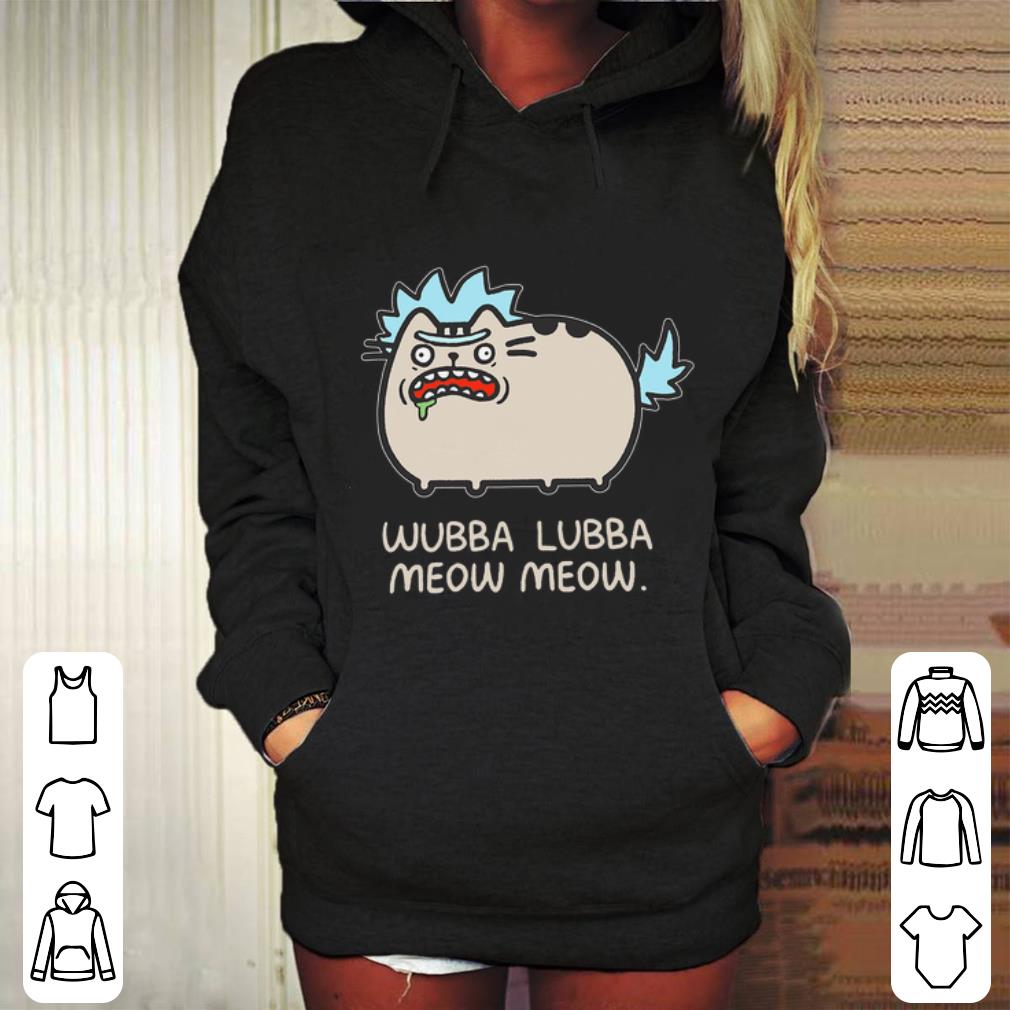 Cheap Rick and Morty Pusheen wubba lubba meow meow shirt 4 - Cheap Rick and Morty Pusheen wubba lubba meow meow shirt