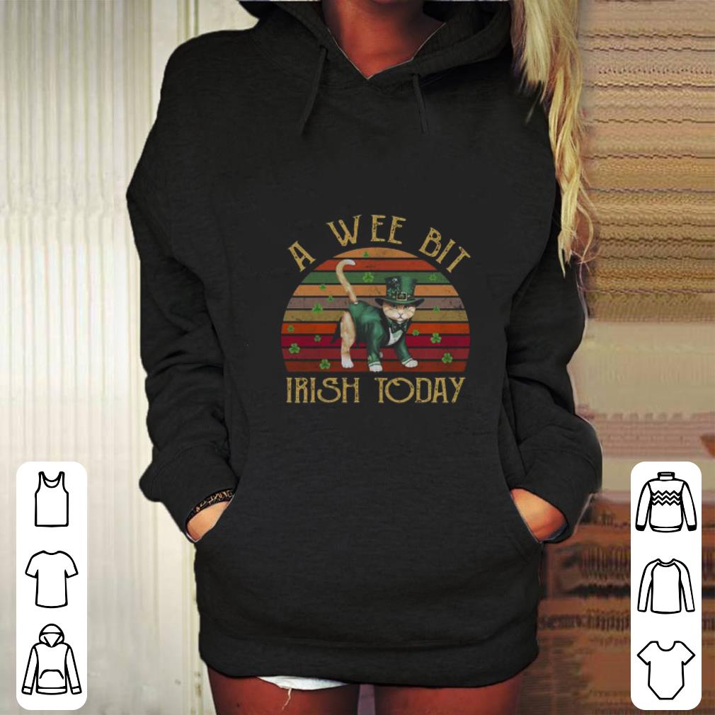 Funny Cat a wee bit Irish today St Patrick s day vintage shirt 4 1 - Funny Cat a wee bit Irish today St. Patrick's day vintage shirt