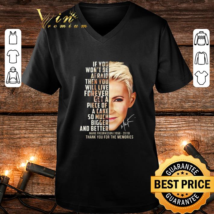 Funny Marie Fredriksson 1958 2019 signature thank you for the memories shirt 4 - Funny Marie Fredriksson 1958-2019 signature thank you for the memories shirt