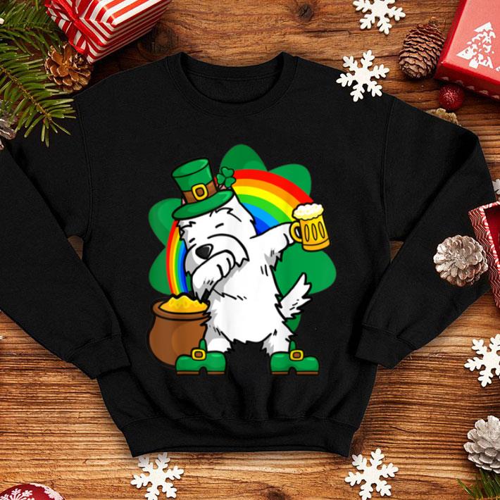 Great Dabbing Westie St Patrick s Day Dog Dab Dance shirt 4 - Great Dabbing Westie St. Patrick's Day Dog Dab Dance shirt