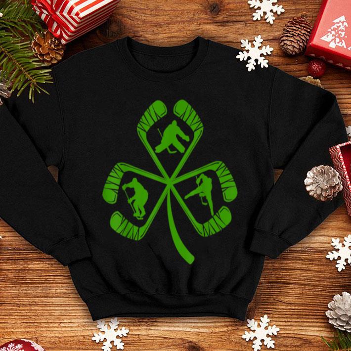 Great Ice Hockey Stick Shamrock Hockey Lover St Patrick s Day shirt 4 - Great Ice Hockey Stick Shamrock Hockey Lover St Patrick's Day shirt