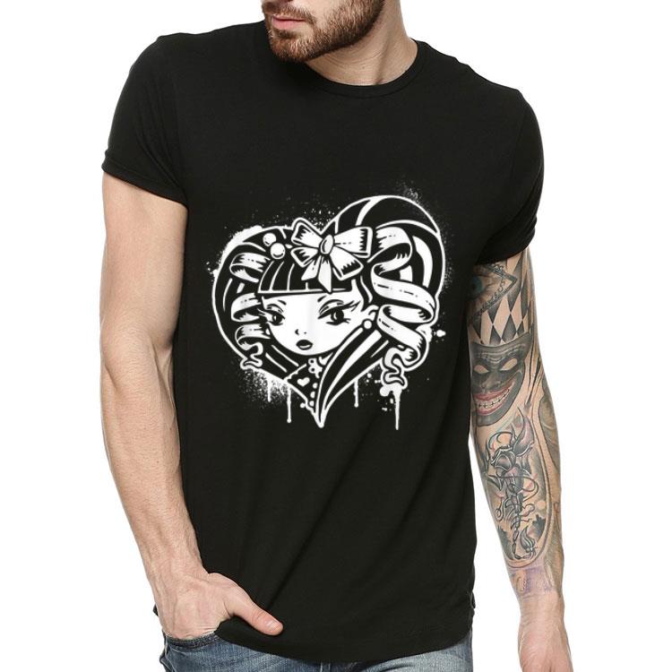 Heart Shaped Punk Goth Girl shirt 4 - Heart Shaped Punk Goth Girl shirt