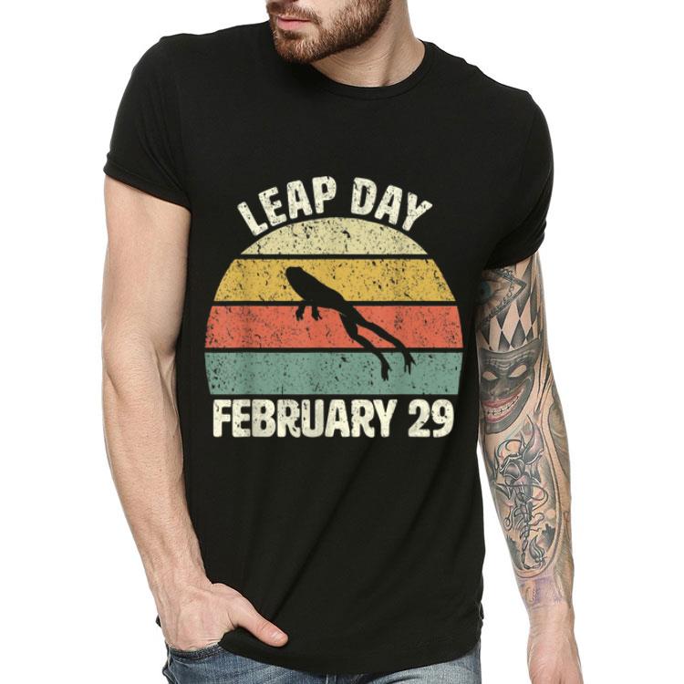 Leap Day Frog February 29 Vintage shirt 4 - Leap Day Frog February 29 Vintage shirt