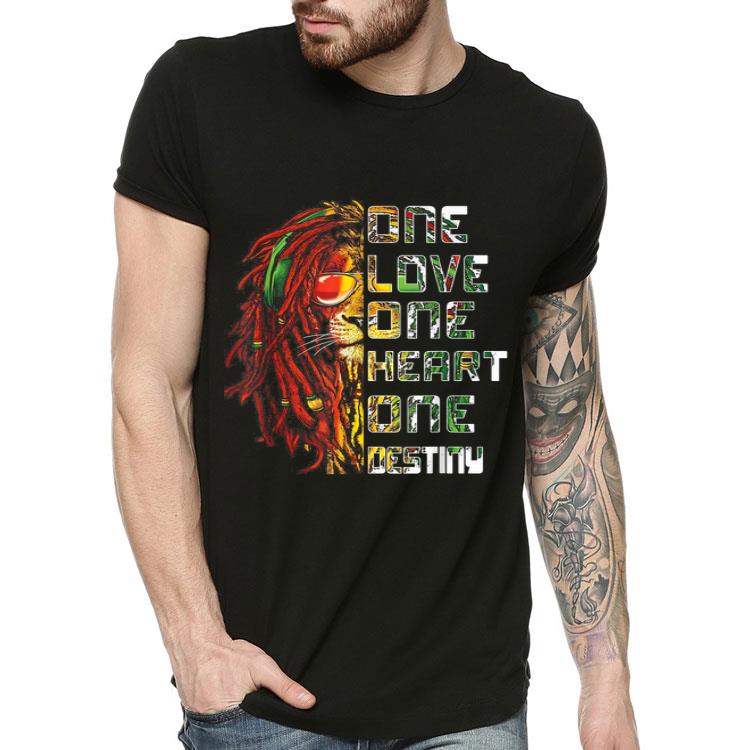 Lion One Love One Heart One Destiny Bob Marley shirt 4 - Lion One Love One Heart One Destiny Bob Marley shirt