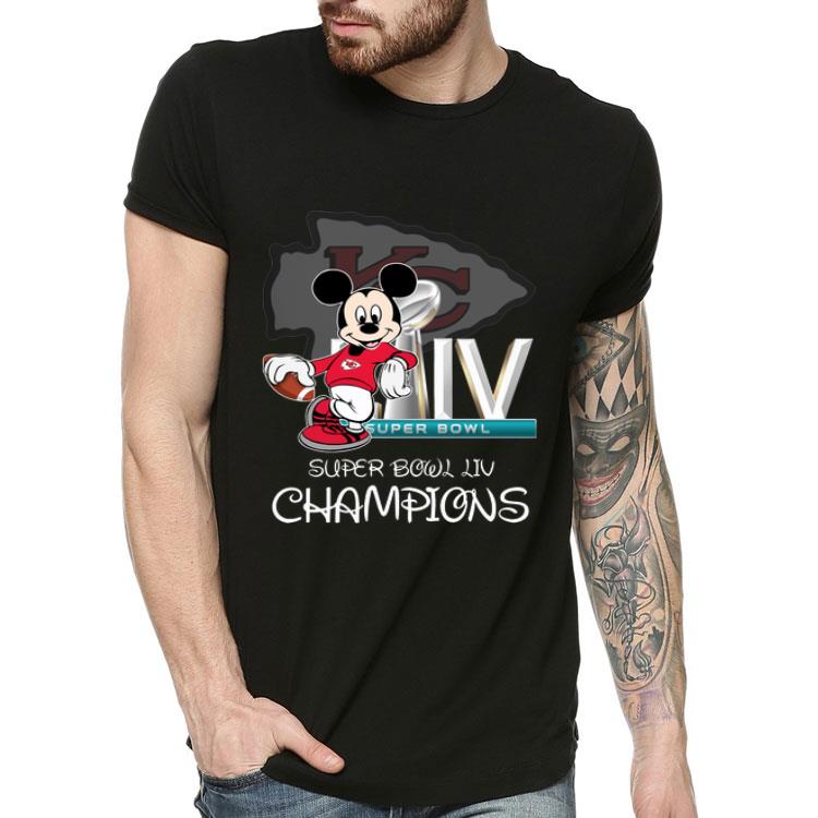 Mickey Mouse Kansas City Chiefs Super Bowl LIV Champions shirt 4 - Mickey Mouse Kansas City Chiefs Super Bowl LIV Champions shirt