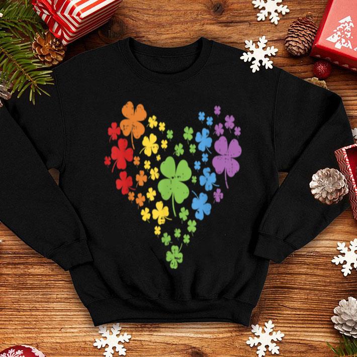 Original Lgbt Shamrock Heart Rainbow St Patricks Day Gay Pride shirt 4 - Original Lgbt Shamrock Heart Rainbow St Patricks Day Gay Pride shirt