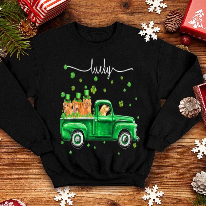 Premium Lucky Golden Retriever Dog Shamrock St Patrick s Day Gifts shirt 4 - Premium Lucky Golden Retriever Dog Shamrock St Patrick's Day Gifts shirt