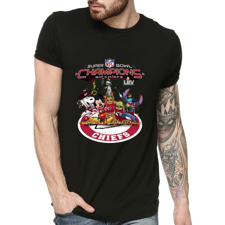 Snoopy Mickey Groot Baby Yoda Stitch Kansas City Chiefs Champions shirt 4 - Snoopy Mickey Groot Baby Yoda Stitch Kansas City Chiefs Champions shirt