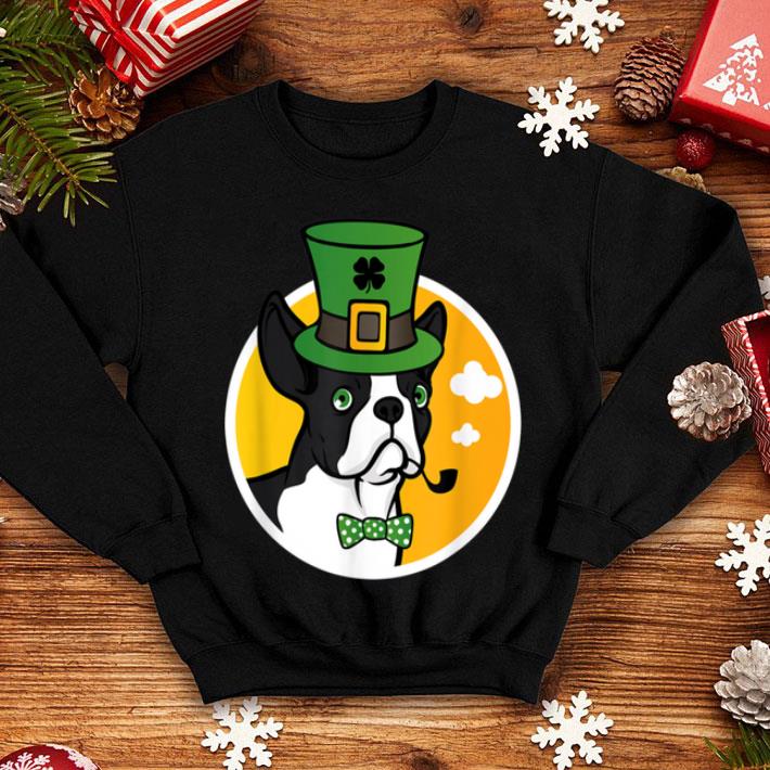 Top Leprechaun Boston Terrier St Patrick s Day Hat Tie shirt 4 - Top Leprechaun Boston Terrier St. Patrick's Day Hat Tie shirt