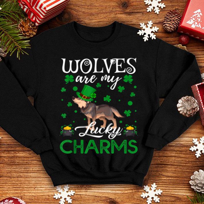 Top Wolves Are My Lucky Charms Wolf St Patrick s Day shirt 4 - Top Wolves Are My Lucky Charms Wolf St. Patrick's Day shirt