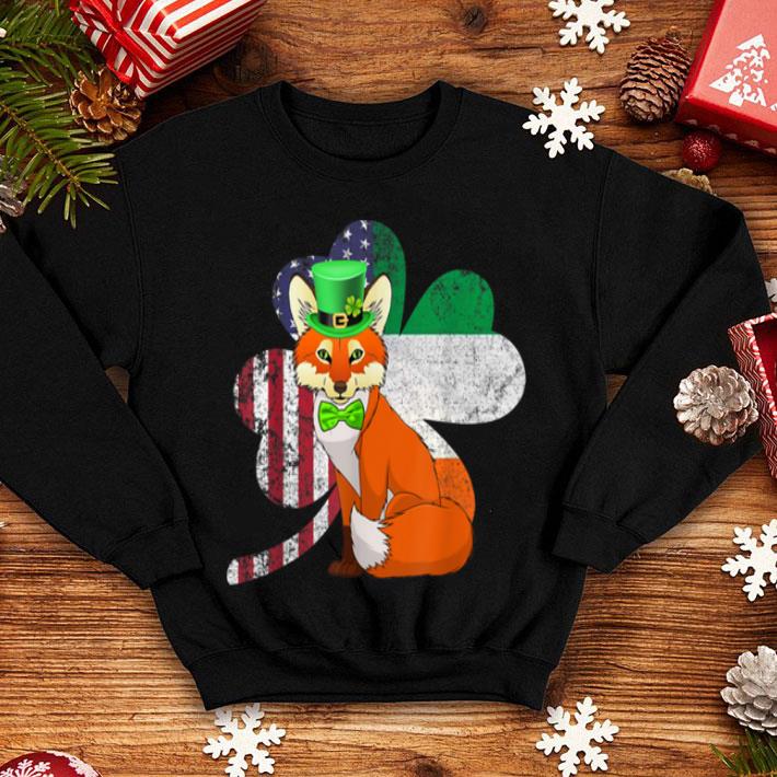 Awesome Irish American Flag Shamrock Fox St Patricks Day shirt 4 - Awesome Irish American Flag Shamrock Fox St Patricks Day shirt
