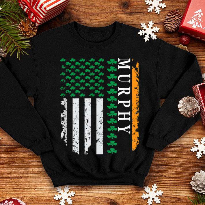 Beautiful Shamrock Usa Flag St Patrick s Day Murphy shirt 4 - Beautiful Shamrock Usa Flag St Patrick's Day Murphy shirt