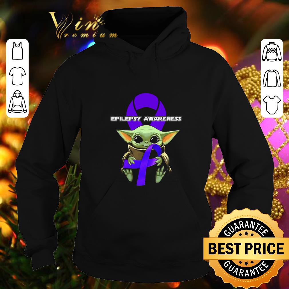 Cheap Baby Yoda hug Epilepsy Awareness Star Wars shirt 4 2 - Cheap Baby Yoda hug Epilepsy Awareness Star Wars shirt