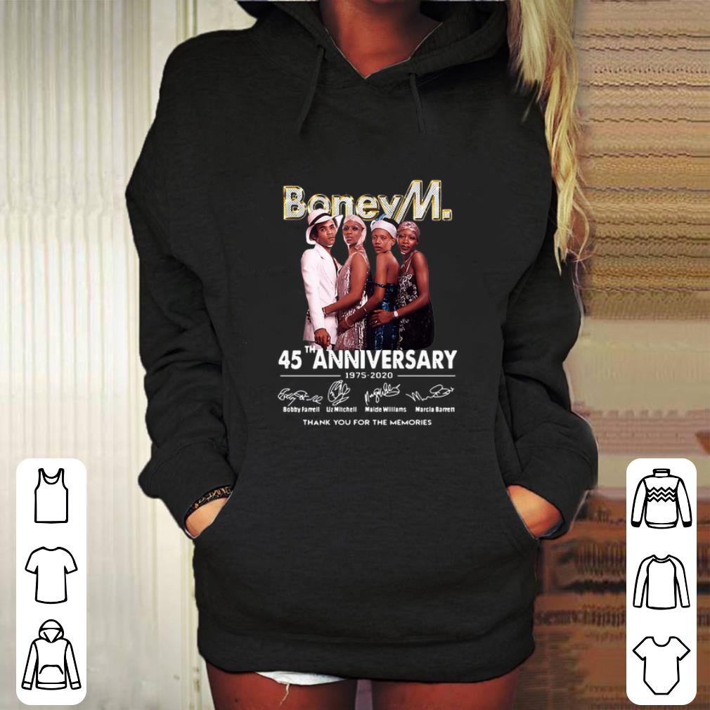 Funny Boney M. 45th Anniversary 1975-2020 Thank You For The Memories shirt Funny Boney M 45th Anniversary 1975 2020 Thank You For The Memories shirt 4 - Funny Boney M. 45th Anniversary 1975-2020 Thank You For The Memories shirt