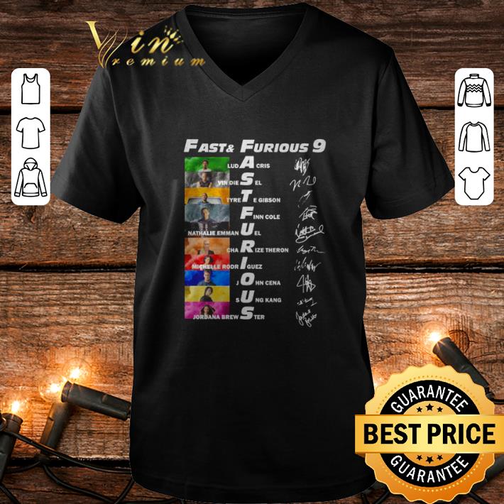 Funny Fast and furious 9 signature all character shirt Funny Fast and furious 9 signature all character shirt 4 1 - Funny Fast and furious 9 signature all character shirt