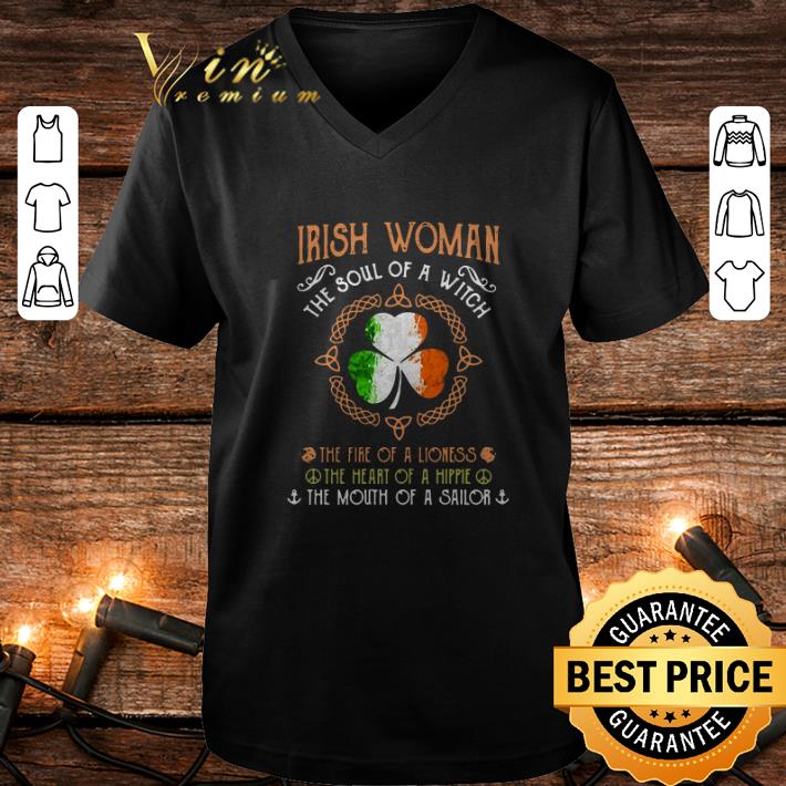 Funny Irish woman the soul of a witch shamrock St Patrick s day shirt 4 - Funny Irish woman the soul of a witch shamrock St. Patrick's day shirt