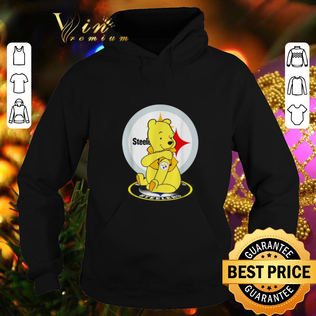 Funny Pooh tattoos Pittsburgh Steelers logo shirt 4 1 - Funny Pooh tattoos Pittsburgh Steelers logo shirt