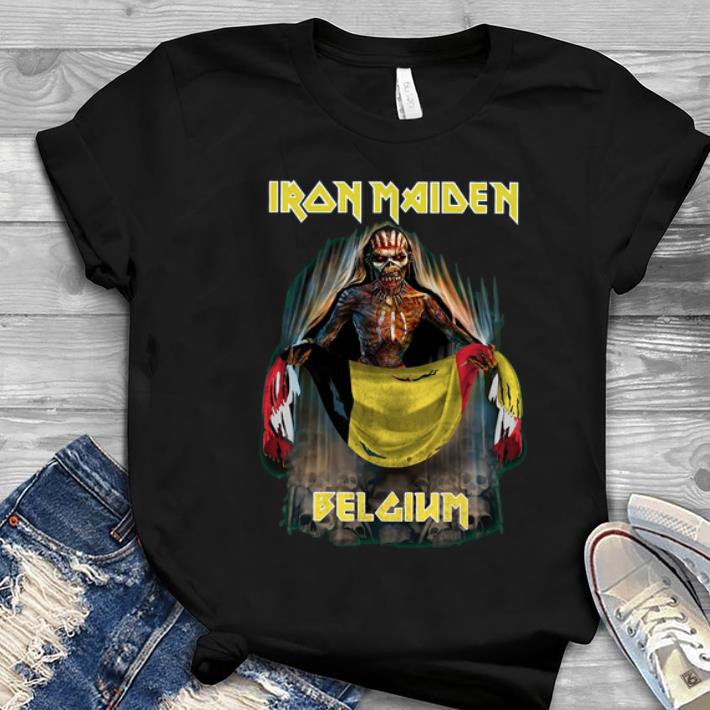 Great Iron Maiden Belgium flag shirt 1 - Great Iron Maiden Belgium flag shirt