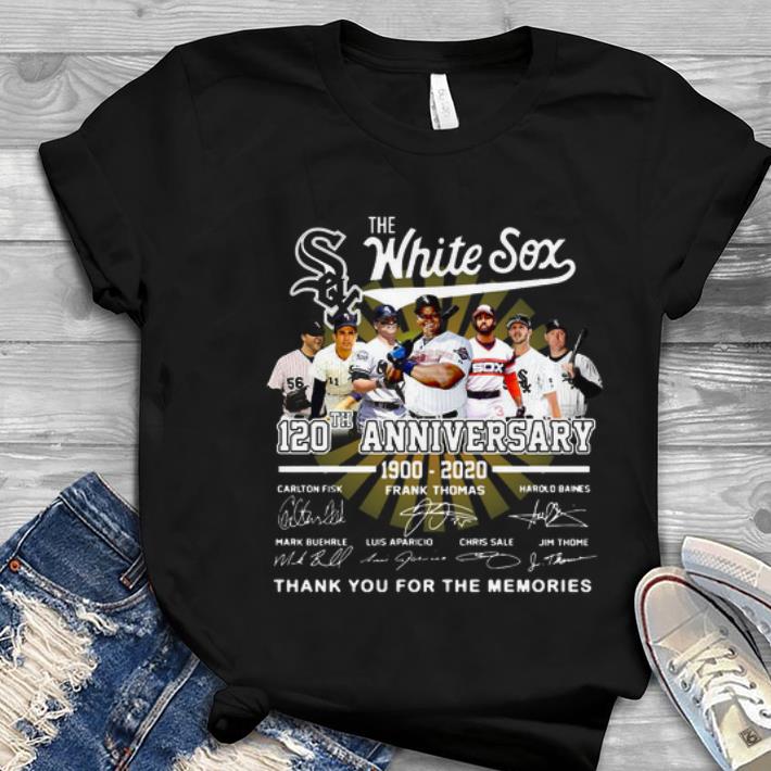 Great The White Sox 120th Anniversary 1900 2020 Thank You For The Memories Signatures shirt 1 - Great The White Sox 120th Anniversary 1900-2020 Thank You For The Memories Signatures shirt