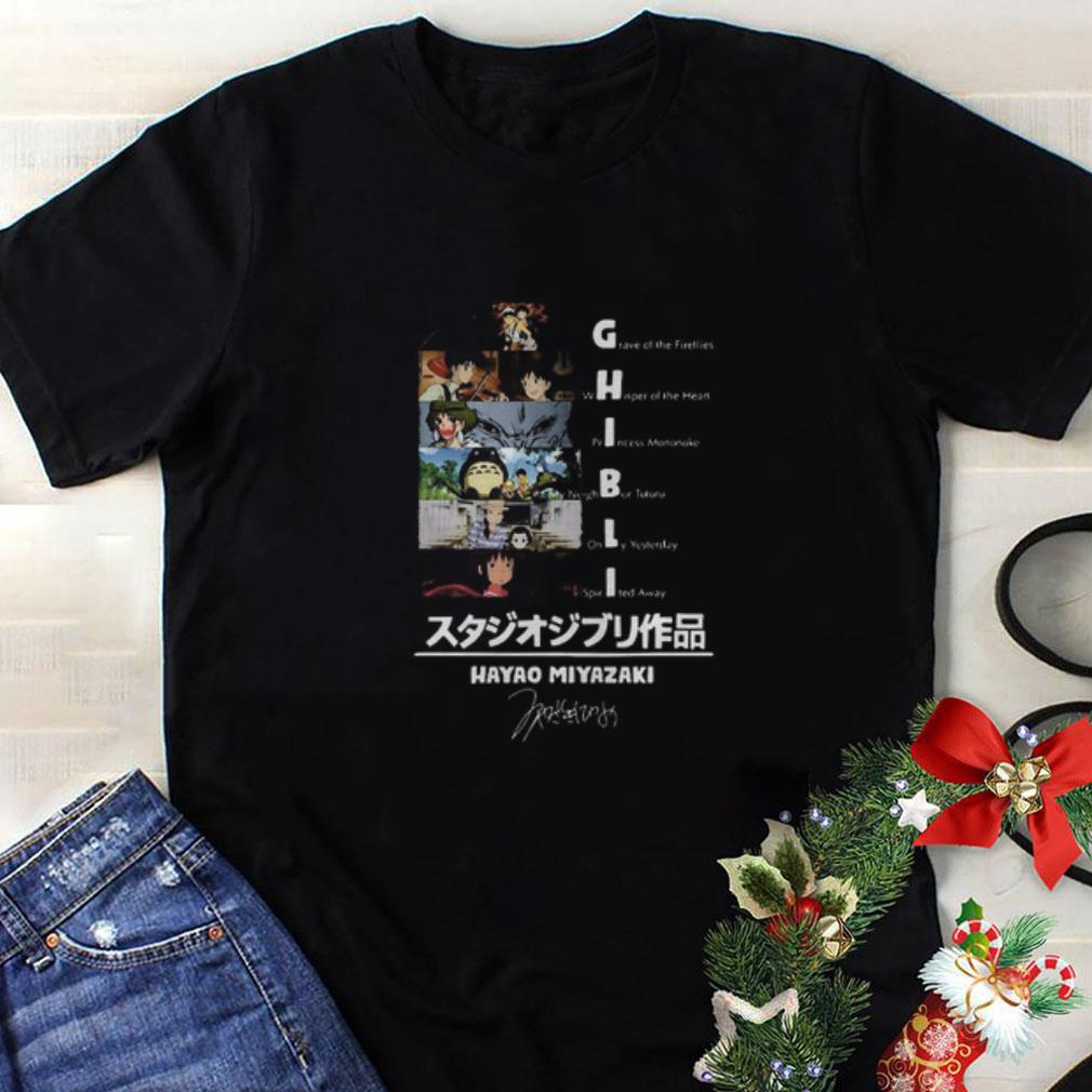Nice Ghibli Hayao Miyazaki Signature shirt 1 - Nice Ghibli Hayao Miyazaki Signature shirt