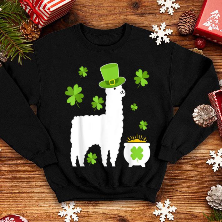 Nice Llama Lovers Clovers St Patrick s Day Gift shirt 4 - Nice Llama Lovers Clovers St. Patrick's Day Gift shirt