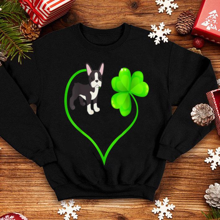 Premium St Patricks Day Boston Terrier Dog Mom Dad Shamrock Kids shirt 4 - Premium St Patricks Day Boston Terrier Dog Mom Dad Shamrock Kids shirt