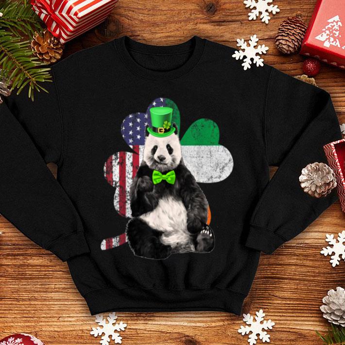 Top Irish American Flag Shamrock Panda St Patricks Day shirt 4 - Top Irish American Flag Shamrock Panda St Patricks Day shirt