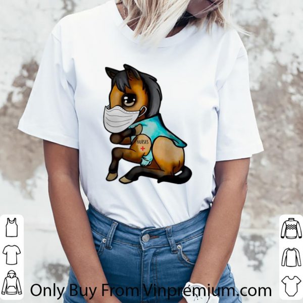 Pretty Horse Tattoos Nurse Mask Covid-19 shirt