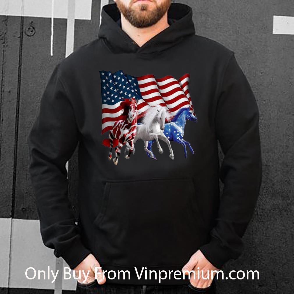 3ac5866f hot horses american flag shirt 4 - Hot Horses American Flag shirt