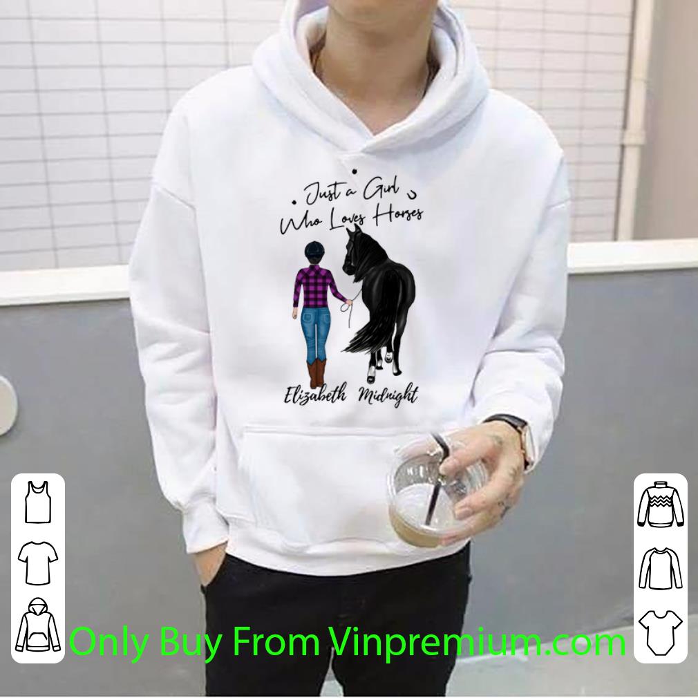 603edb69 original elizabeth midnight just a girl who loves horse shirt 4 - Original Elizabeth Midnight Just A Girl Who Loves Horse shirt