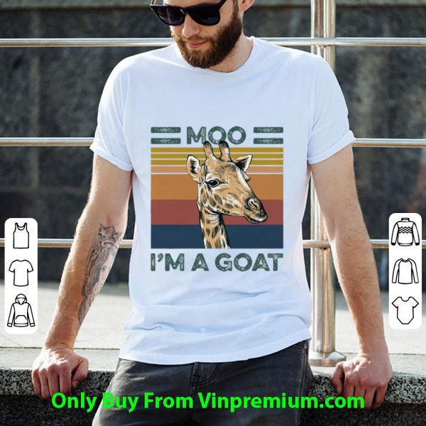 Top Vintage Giraffe Moo I’m A Goat shirt