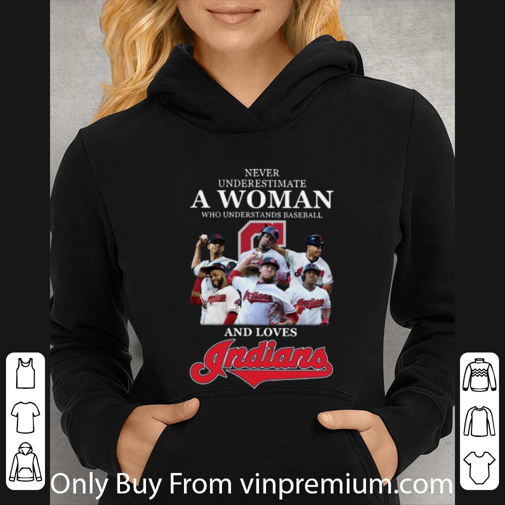 7739664c pretty never underestimate a woman who understands baseball and loves indians shirt 4 - Pretty Never Underestimate A Woman Who Understands Baseball And Loves Indians shirt