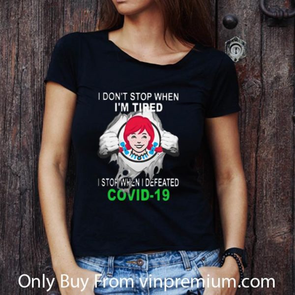 Hot Wendy’s Blood Inside I Stop When I Defeated Covid-19 shirt