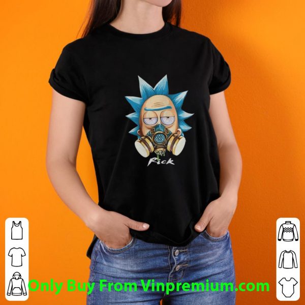 Premium Rick Sanchez Gas Mask Quarantine shirt