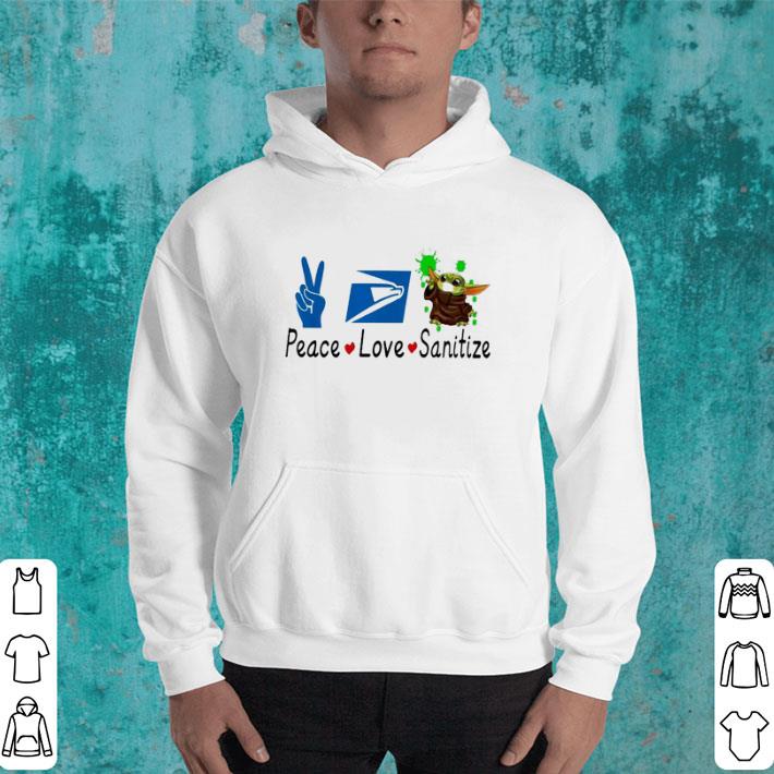 Official Baby Yoda Peace Love Sanitize United States Postal Service shirt Official Baby Yoda Peace Love Sanitize United States Postal Service shirt 4 1 - Official Baby Yoda Peace Love Sanitize United States Postal Service shirt