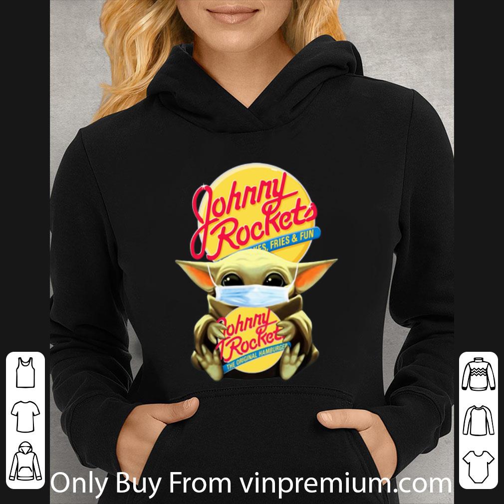 Original Star Wars Baby Yoda Mask Hug Johnny Rockets Hamburger Covid 19 shirt 4 - Original Star Wars Baby Yoda Mask Hug Johnny Rockets Hamburger Covid-19 shirt
