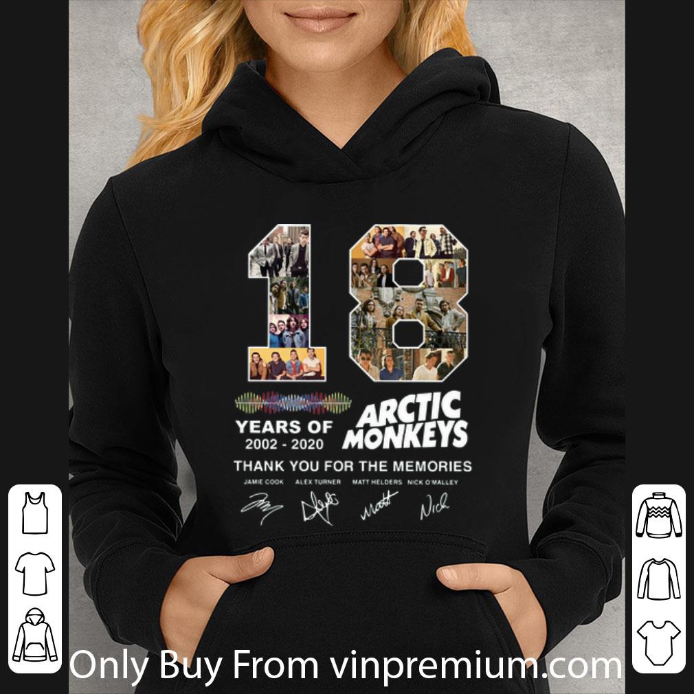Premium 18 Years Of Arctic Monkey Thank You For The Memories Signatures shirt 4 - Premium 18 Years Of Arctic Monkey Thank You For The Memories Signatures shirt