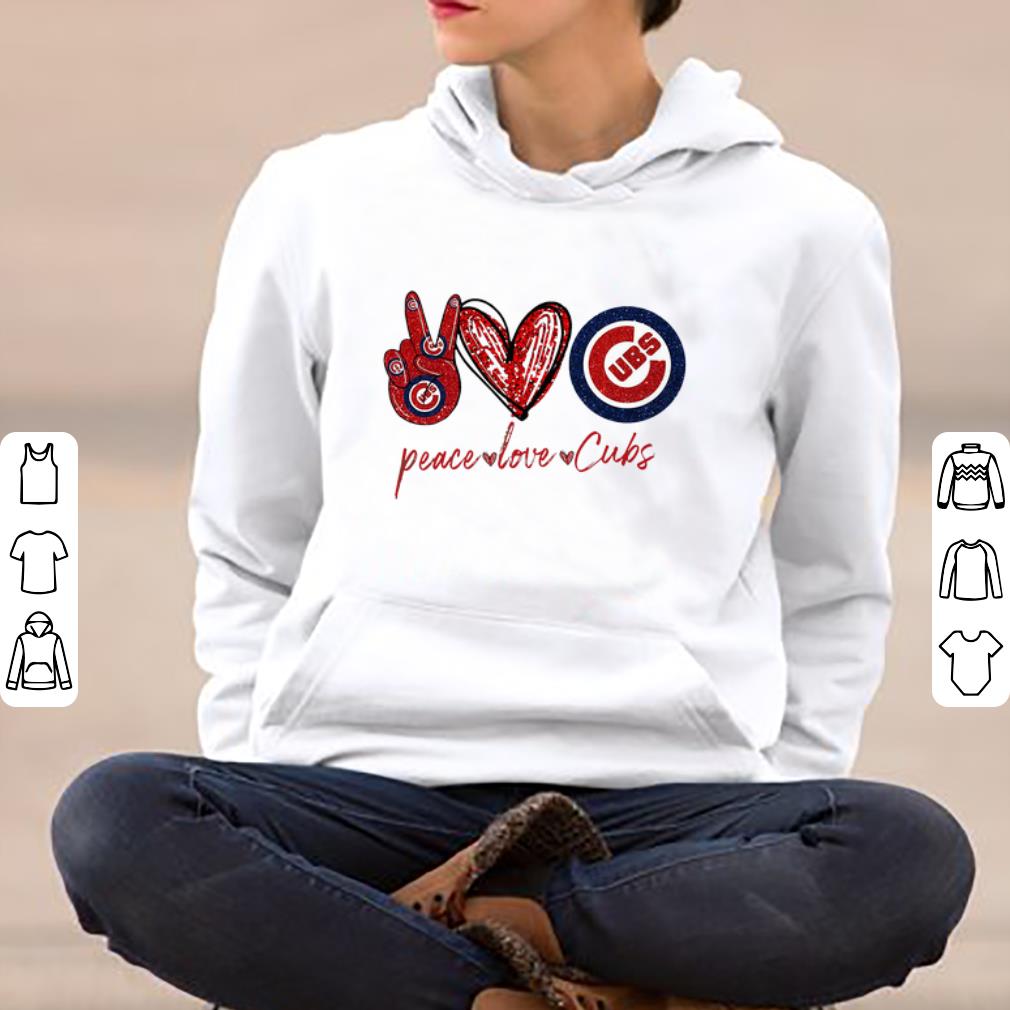 Top Peace Love Chicago Cubs shirt 4 - Top Peace Love Chicago Cubs shirt