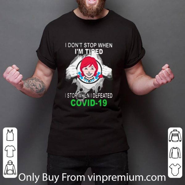 Hot Wendy’s Blood Inside I Stop When I Defeated Covid-19 shirt