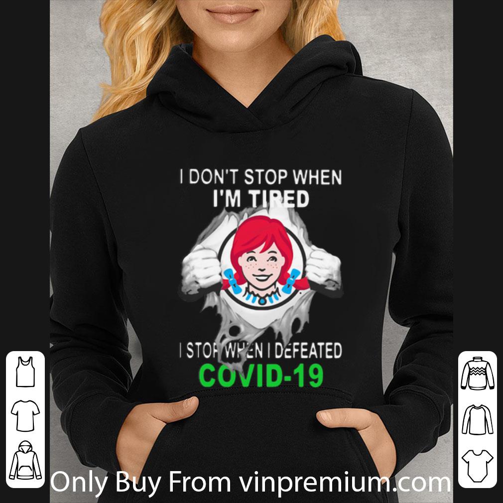 aa8f8d11 hot wendy s blood inside i stop when i defeated covid 19 shirt 4 - Hot Wendy’s Blood Inside I Stop When I Defeated Covid-19 shirt
