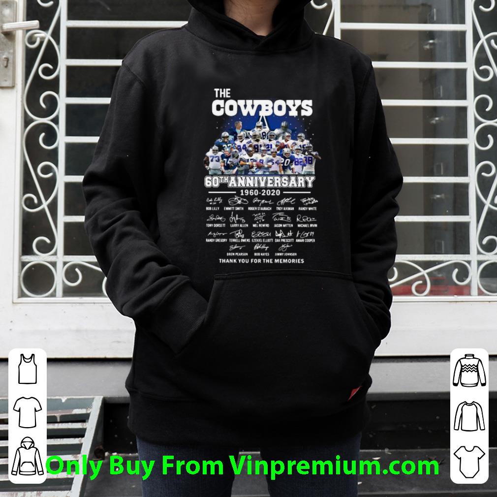 b213e0d6 awesome the cowboys 60th anniversary thank you for the memories signatures shirt 4 - Awesome The Cowboys 60th Anniversary Thank You For The Memories Signatures shirt